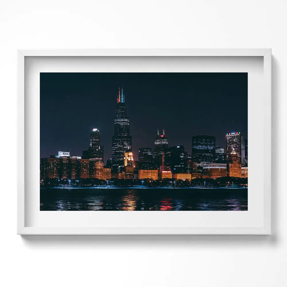 Obraz w ramie Pejzaż miejski Chicago