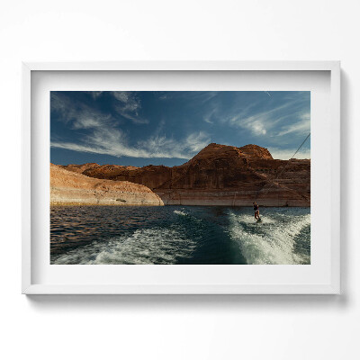 Obraz w ramie Osoba na nartach wodnych