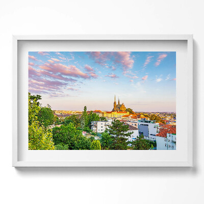 Obraz w ramie Budynki Brno Czechy
