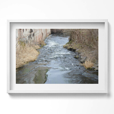 Obraz w ramie Tasovice rzeka Dyja Morawy