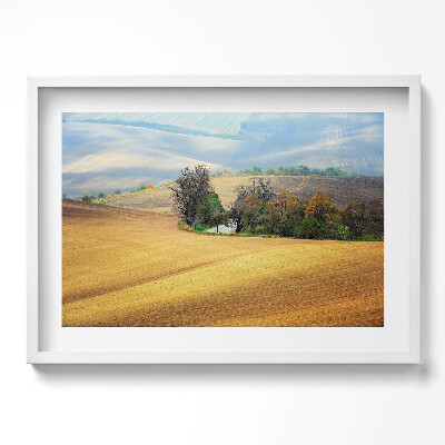 Obraz w ramie Morawy wiejski Krajobraz