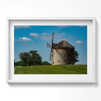 Obraz w ramie Wiatrak Morawy