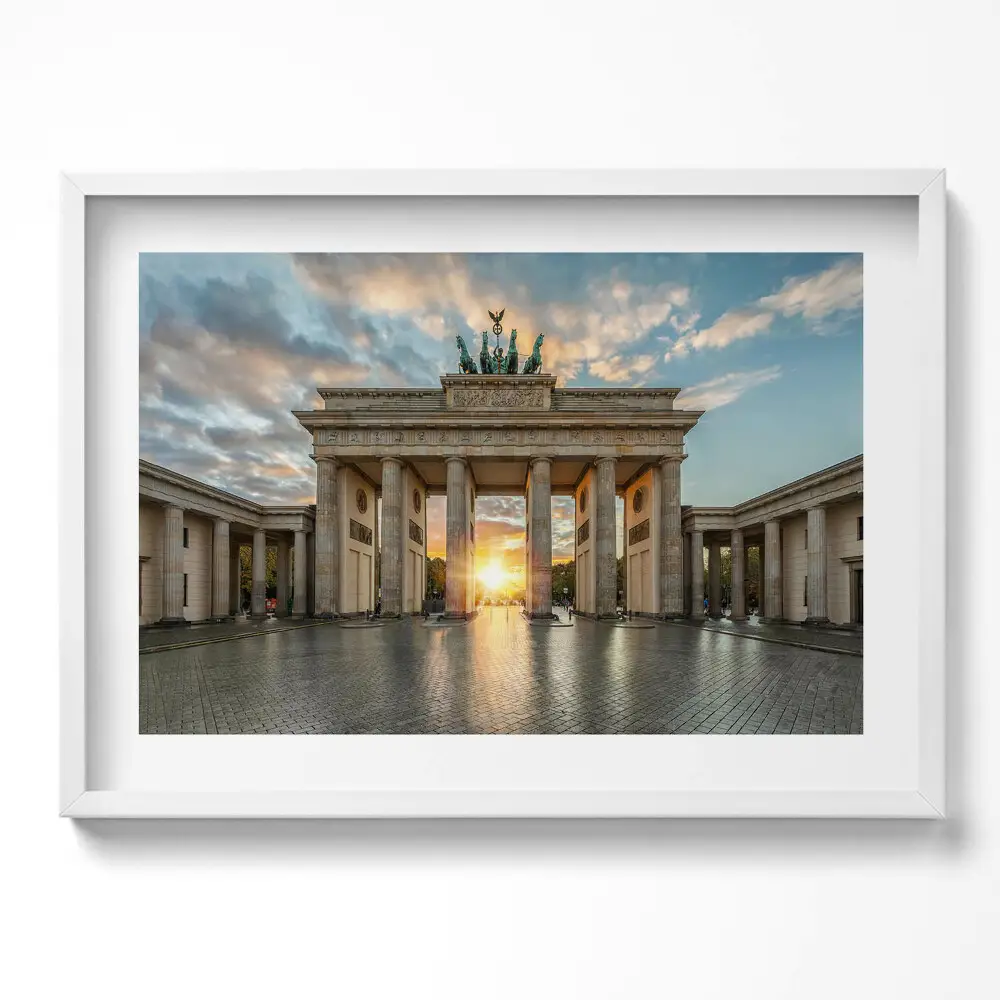 Obraz w ramie Brama Brandenburska w Berlinie