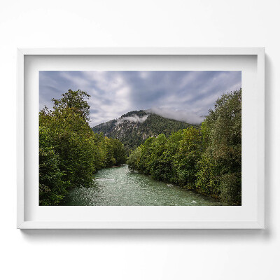 Obraz w ramie Krajobraz gór Niemcy