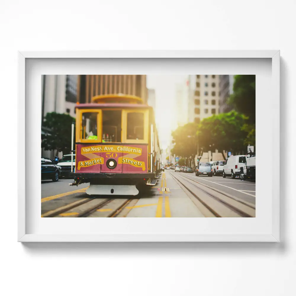 Obraz w ramie Tramwaj w San Francisco