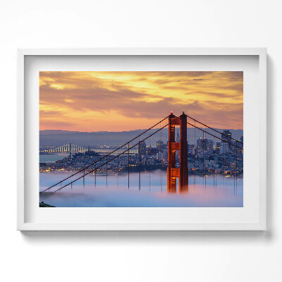Obraz w ramie Most w San Francisco