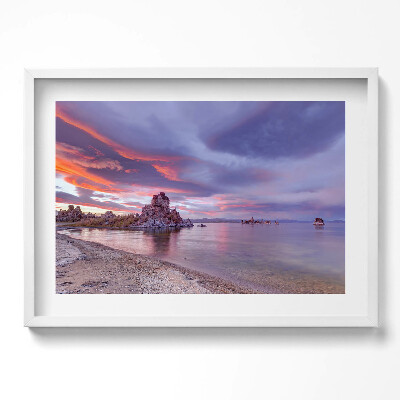 Obraz w ramie Wschód słońca Mono Lake Kalifornia