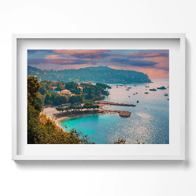 Obraz w ramie Widok na Lazurowe Wybrzeże