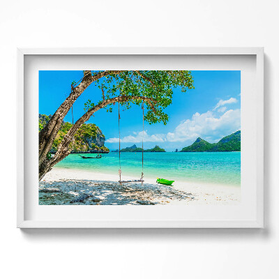 Obraz w ramie Słoneczna Wyspa w Tajlandii