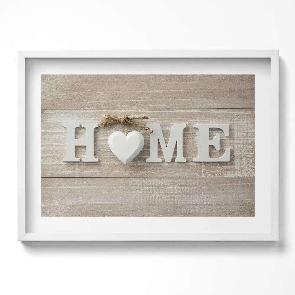 Obraz w ramie Napis home