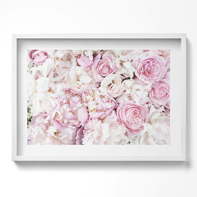 Obraz w ramie Bukiet piwonii