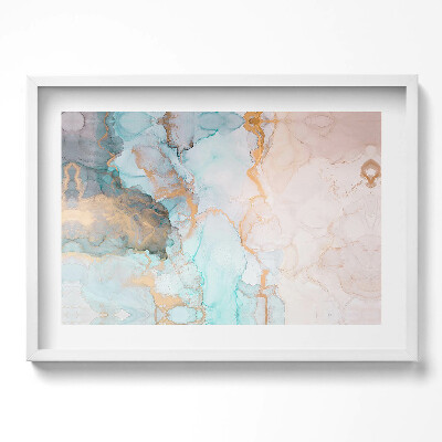 Obraz w ramie Abstrakcja marmur