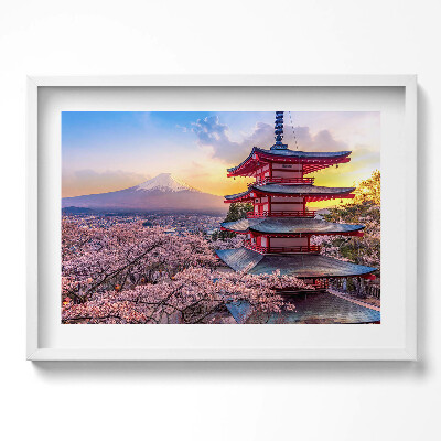 Obraz w ramie Japońskie budownictwo