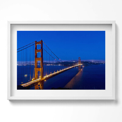 Obraz w ramie Widok na most Golden Gate