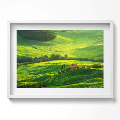 Obraz w ramie Piekny pejzaż natury Włochy