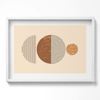 Obraz w ramie Geometryczna sztuka w stylu boho