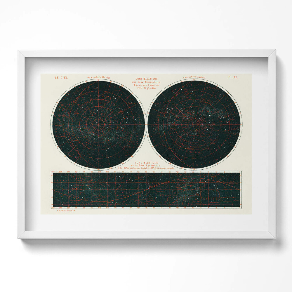 Obraz w ramie Grafika nieba i kosmosu