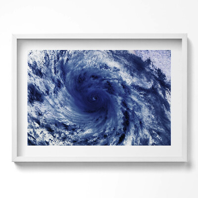 Obraz w ramie Zdjęcie NASA - wir chmur z kosmosu