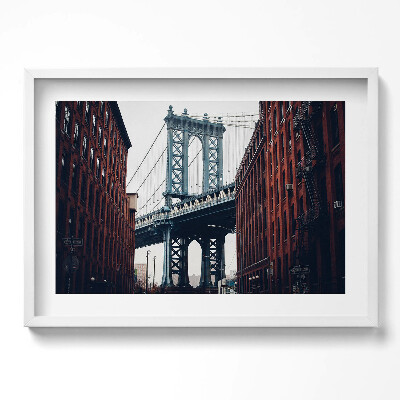 Obraz w ramie Architektura miasta most