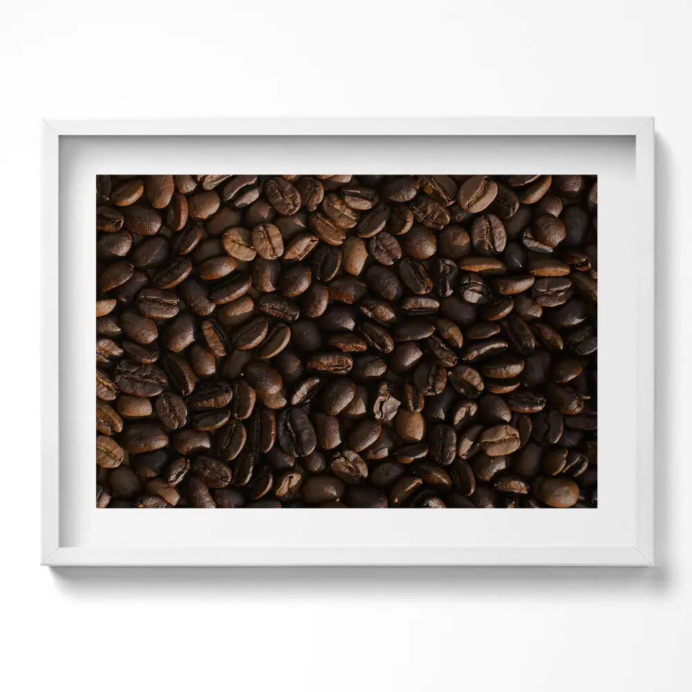 Obraz w ramie Ziarna kawy arabica
