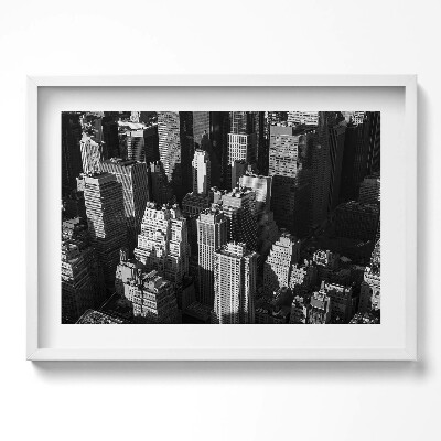 Obraz w ramie Czarno-biała architektura miasta