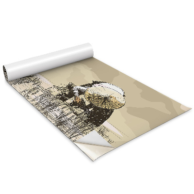 Samoprzylepna okleina Zbieranie ryżu