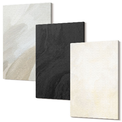 Zestaw obrazów na płótnie tryptyk Struktury w różnych odcieniach minimalizm