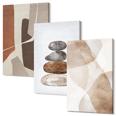 Zestaw obrazów 3 części tryptyk Malarstwo abstrakcyjne nowoczesne dekroacje