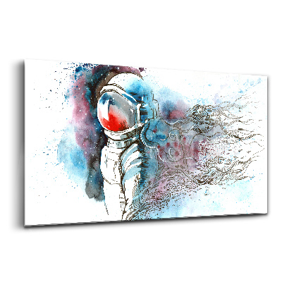 Obraz na szkle Abstrakcja astronauta