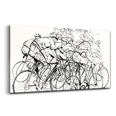 Obraz na szkle Abstrakcja wyścig kolarski