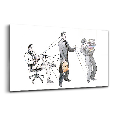 Foto-obraz szkło hartowane Ludzie marionetki