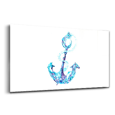 Foto-obraz szkło hartowane Kotwica morze