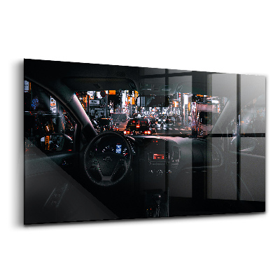 Obraz na szkle Samochód w tokio