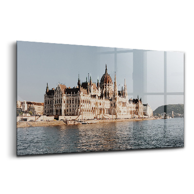 Obraz na szkle Budynek parlamentu w budapeszcie