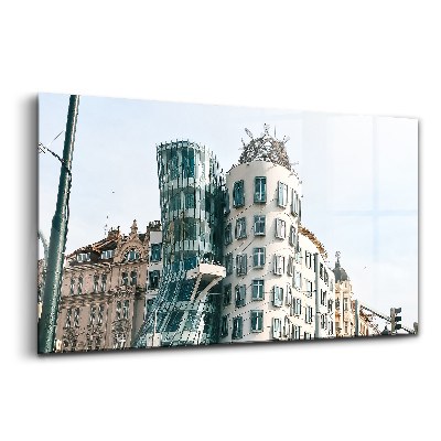 Obraz na szkle Tańczący dom praga