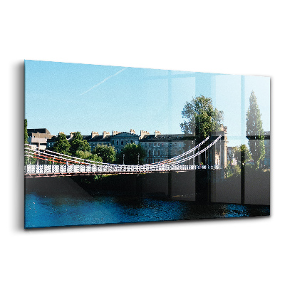 Obraz na szkle Southportland st Suspension Bridge