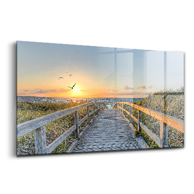 Obraz szklany Wakacje na plaży w Niemczech