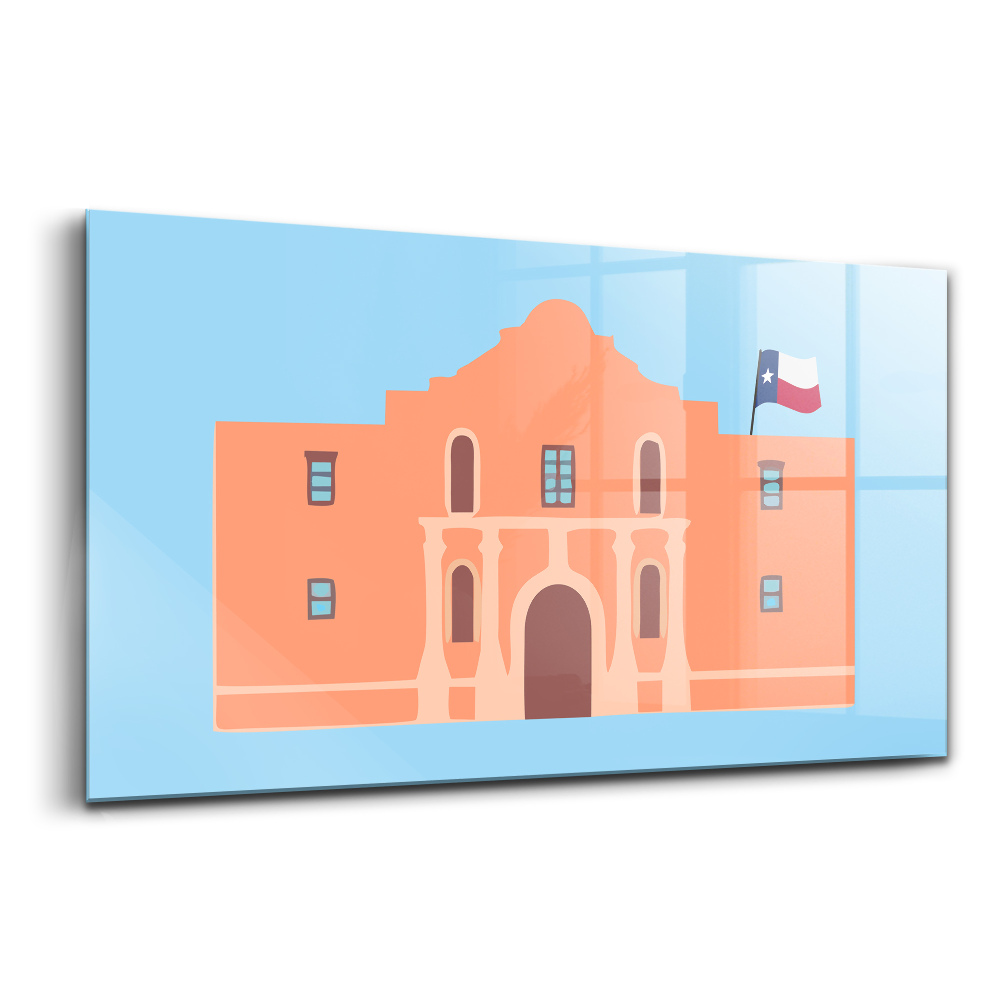 Obraz na szkle Pomnik Alamo w teksasie