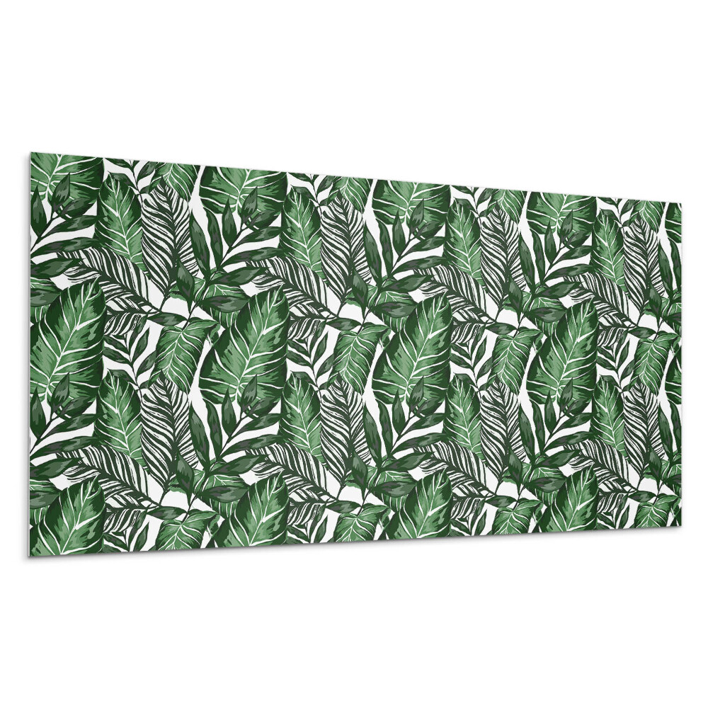 Panel ścienny Liście tropikalne w wzorze