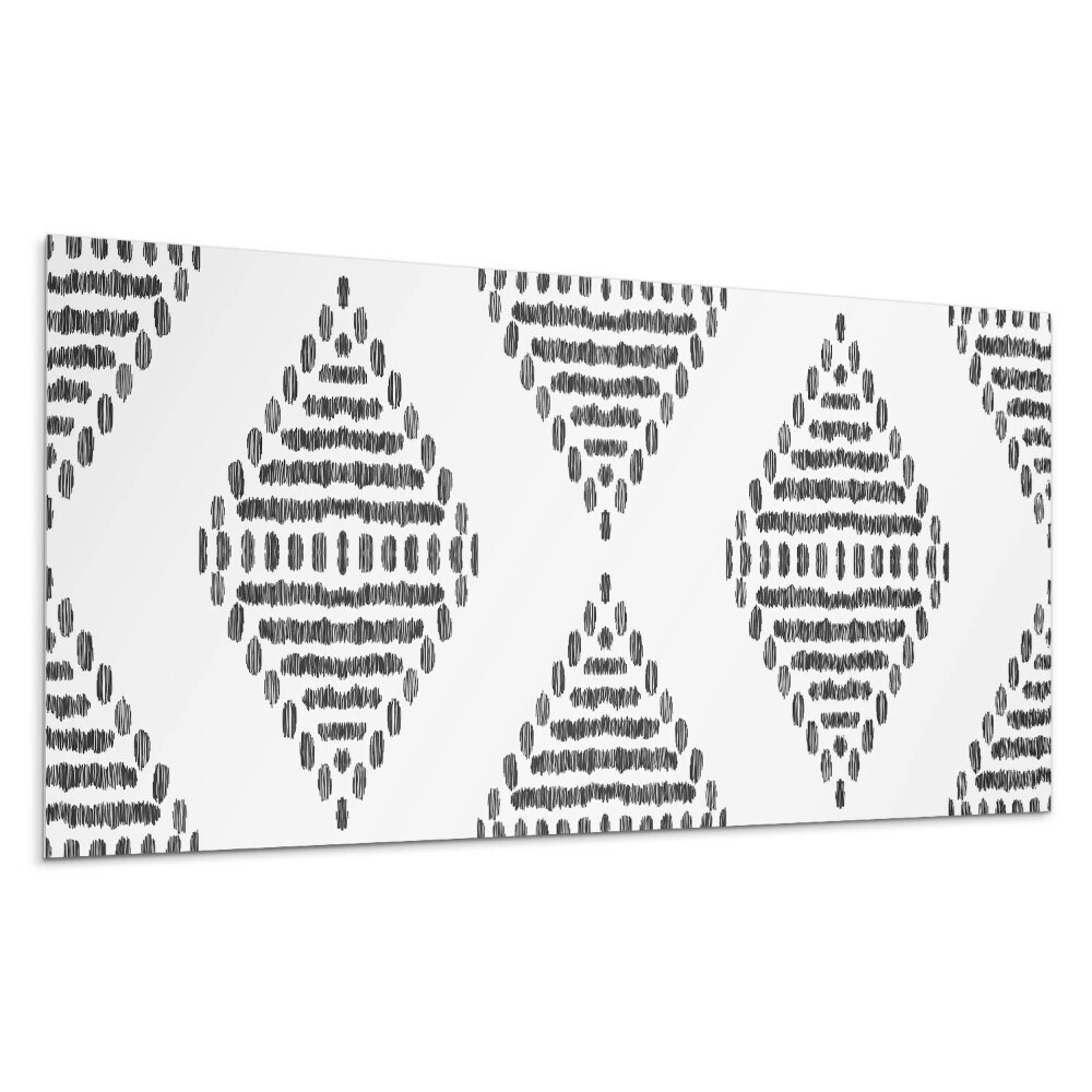 Płyta pcv na ścianę Wzór rombów z liniami