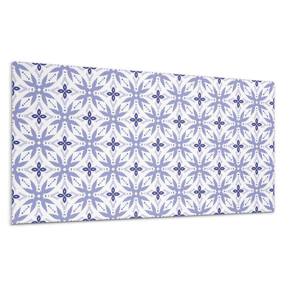 Panel pcv Wzór geometryczny z kwiatami