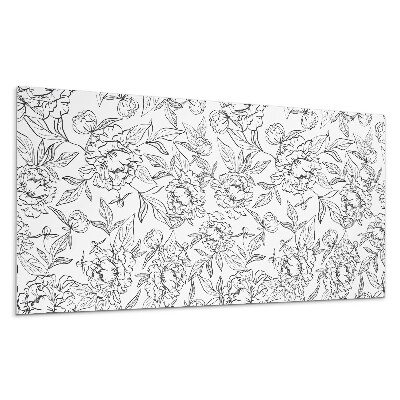 Panel pcv Kwiatowy wzór z liśćmi