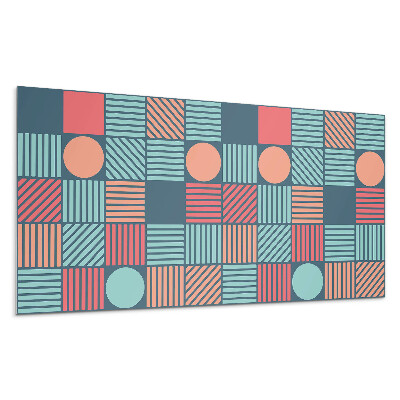 Panel pcv Geometria z kolorowymi kształtami