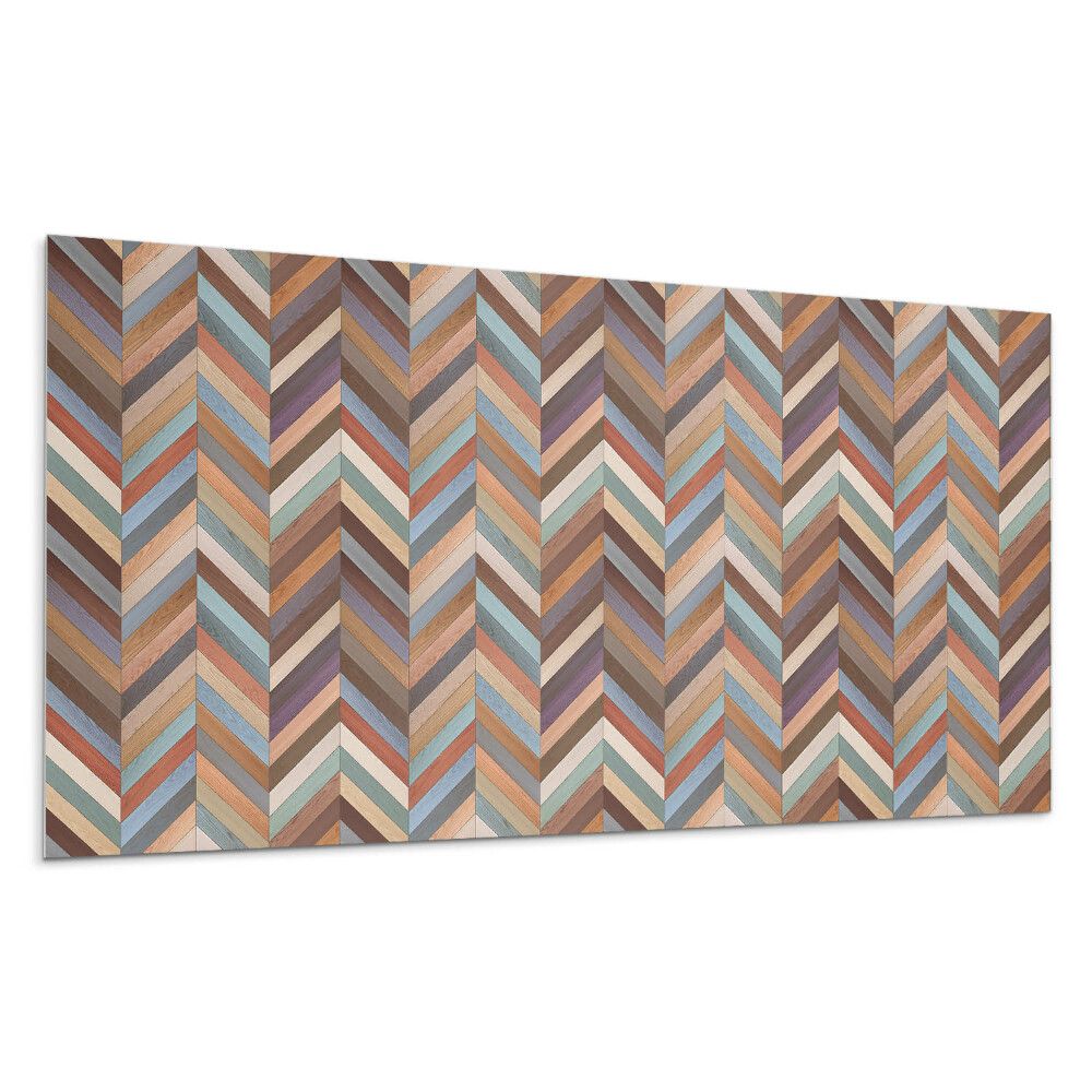 Płyta pcv na ścianę Wzór w jodełkę z drewna