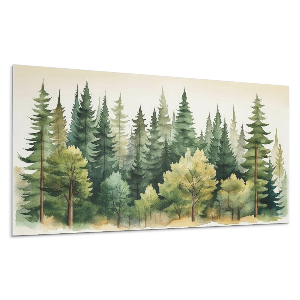Panel na ścianę Gęsty las z drzewami
