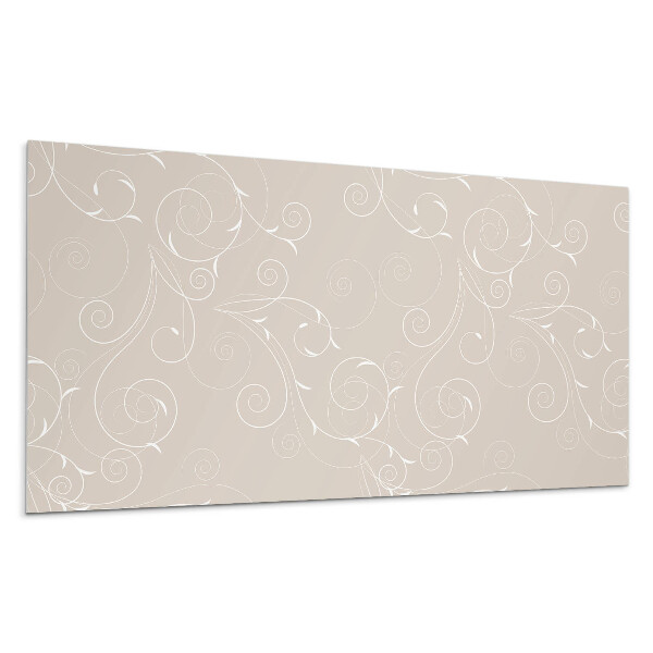 Płyta na ścianę Delikatne spirale i liście