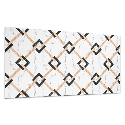 Płyta na ścianę Geometryczne wzory marmurowe