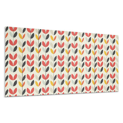 Panel na ścianę Wzór liści na tle