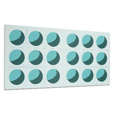 Panel pcv Geometryczne kule w siatce