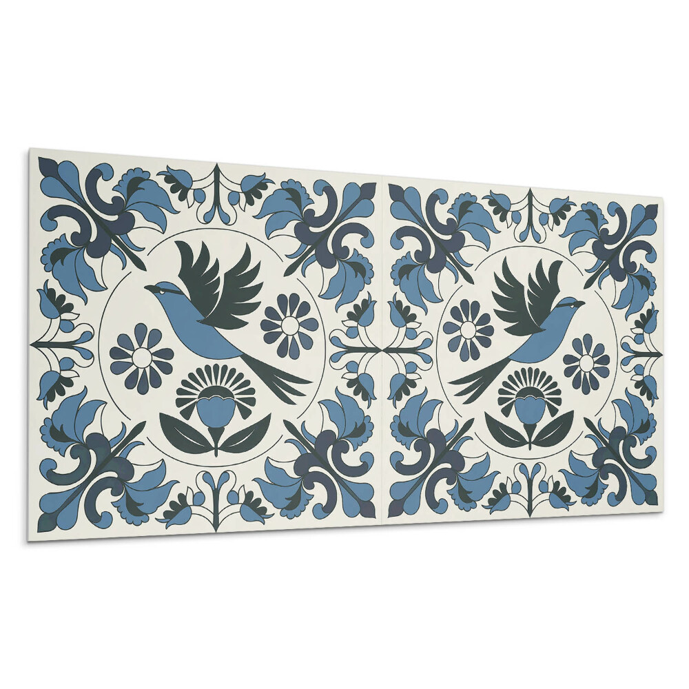 Panel na ścianę Wzór z ptakiem i kwiatami